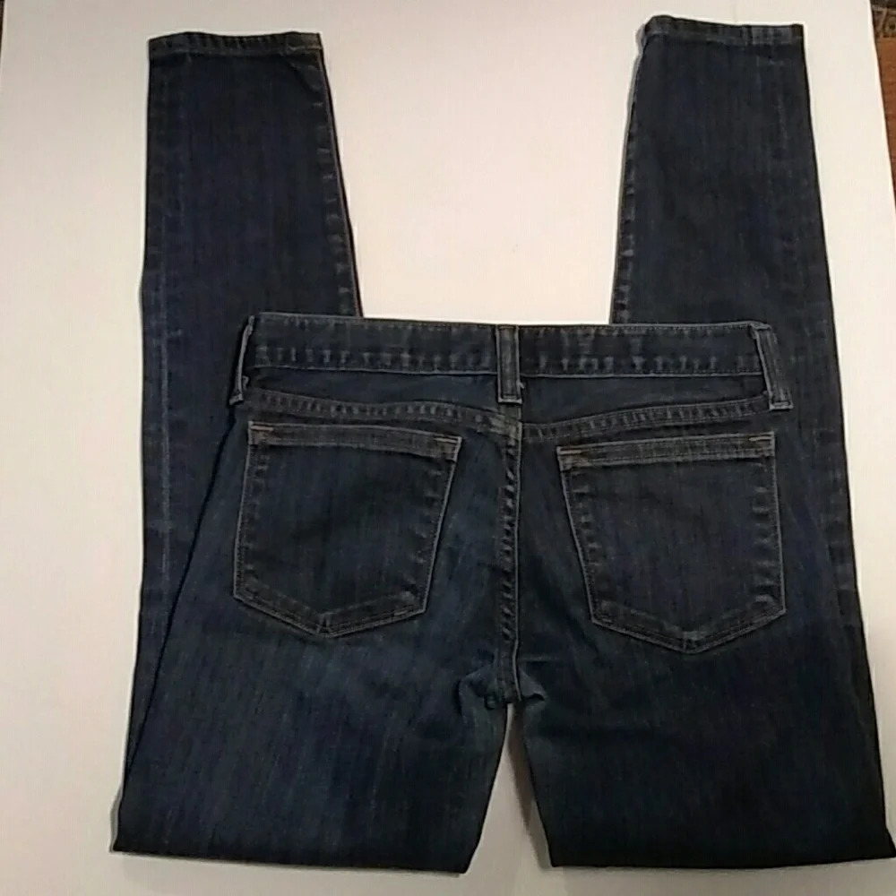J Crew Toothpick Dark Wash Jeans Size 24 - Picture 4 of 7